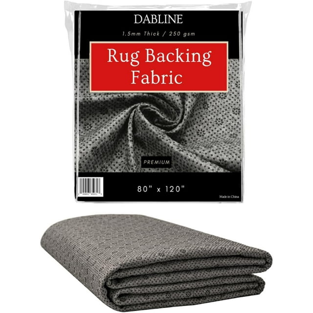 DABLINE 2m x 3m Non Slip Rug Pad for Tufting and Rug Making, Thick and Grippy Backing Fabric