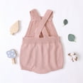 thumbnail image 3 of Baby Girls Sleeveless Jumpsuit, Knitted Romper Embroidered Rainbow Pattern Bodysuit, 3 of 7