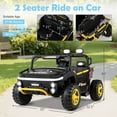 thumbnail image 3 of Costway 24V Ride on Toy for Big Kids 2 Seater Ride on UTV Truck Car with Remote Control Black, 3 of 10