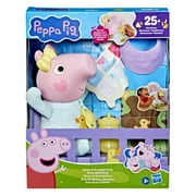Peppa Pig Toys Oinks + Snuggles Evie Interactive Baby Doll with Accessories, Ages 3+
