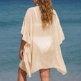 thumbnail image 6 of Favoffer Womens Plus Size Cardigan Ruffled Open Front Casual Cover Up Loose Fit Lightweight Kimono for Beach Pool Vacation, 6 of 7