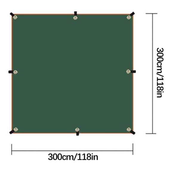 Dopebox Clearance Items Rainproof Canopy Tent, Outdoor Tent, Rainproof And Sunscreen Beach Tent, Outdoor Awning And Canopy, Outside Decor for Porch (Army Green)