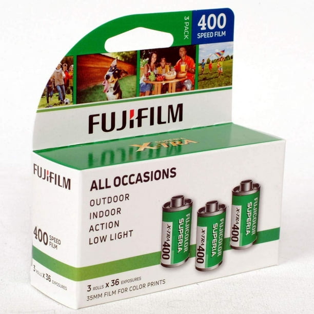 Fujifilm Superia X-Tra 400 Color Negative Film 35mm Color Film 36 Exposures, 3 Pack
