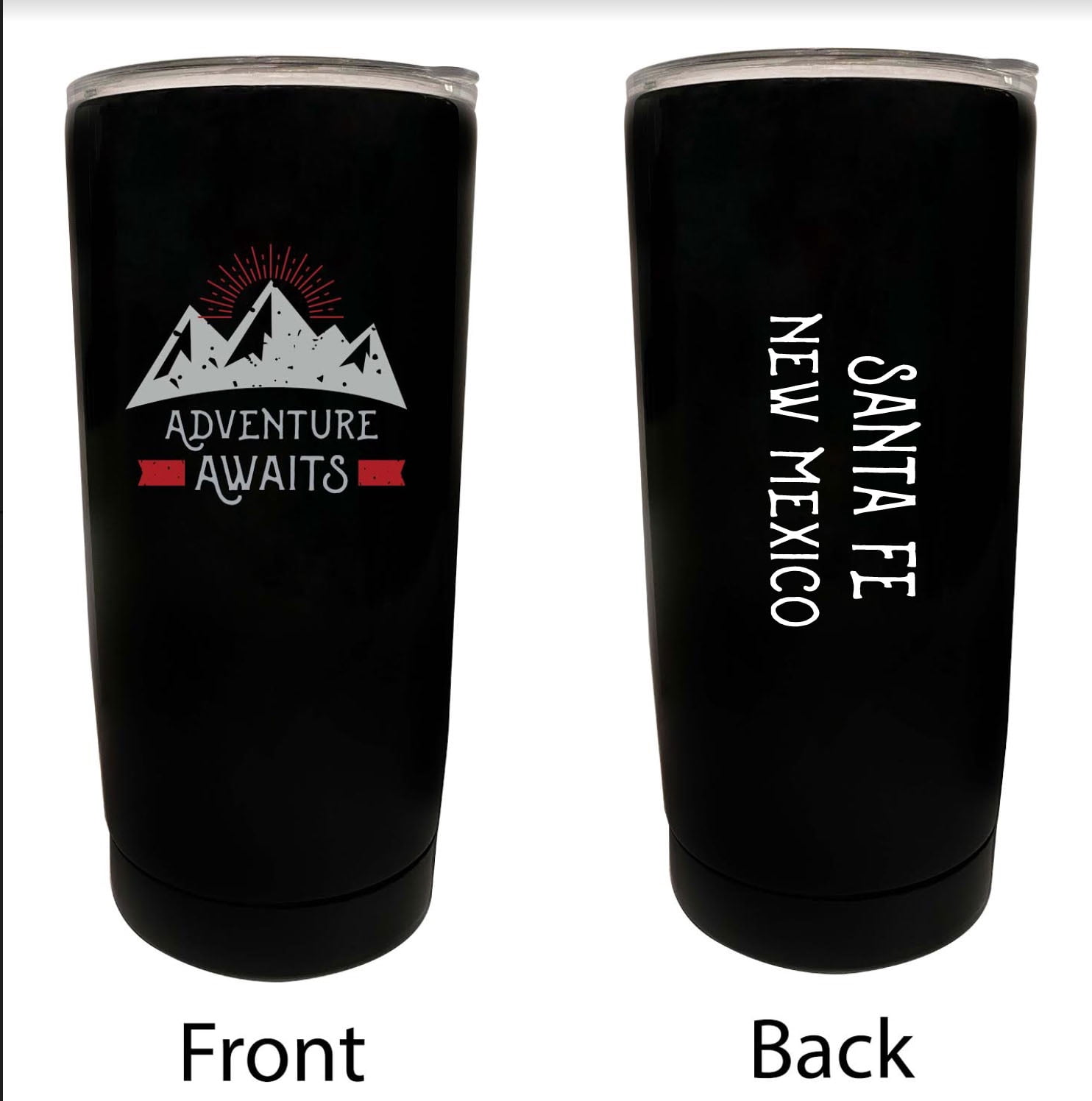 Santa Fe New Mexico Souvenir 16 oz Stainless Steel Insulated Tumbler  Adventure Awaits Design - Walmart.com