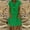AB181 Grass green, variant on Grass Green Linen Dress For Women Solid Color Short Sleeve V Neck Dresses Ladies Fashion Summer Sundress Size Xxl