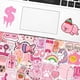 thumbnail image 2 of 50PCS Girl's Pink Aesthetic Stickers, Cute Pink Stickers for Children, Vinyl Waterproof Stickers, Water Bottle Skateboard, Gifts for Teenagers, 2 of 4