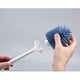 thumbnail image 2 of Cepillo de inodoro con soporte, limpiador de inodoro, ahorra espacio, ideal para el hogar. Azul, 2 of 9