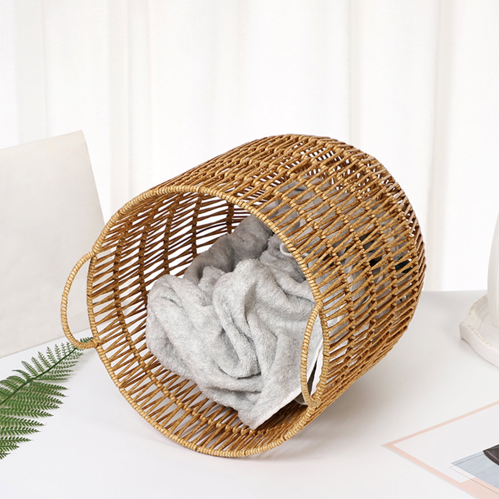 Laundry Hamper ,Wicker Laundry Basket,Clothes Hampers Clearance,Large Woven Dirty Clothes Storage Basket