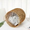 thumbnail image 6 of Laundry Hamper Basket 40x30cm, Handwoven Seagrass Hamper with Handles, Multipurpose Storage Organizer for Clothes Toys Blankets, Natural Decor, 6 of 6
