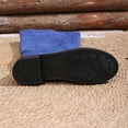 thumbnail image 6 of UngA Women Boots Wide Calf Flat Faux Suede Boots for Women Cowboy Slouch Stacked Bootie Side Zipper Round Toe Winter Flats Boots for Women Mid Calf Blue,Size 5.5, 6 of 7