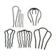 thumbnail image 4 of 7 piezas de peine para el cabello, accesorios de peluquería, alfileres de peinado de salón, moño desordenado para regalos, eventos, vacaciones, niñas, 4 of 8