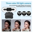 thumbnail image 4 of Portable Full HD 1080P 2K 4K Webcam PC Laptop Auto Focus Webcam Live Streaming Flexible With Microphone Live Broadcast WithLight ,Easy to Operate, 4 of 6