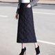 thumbnail image 3 of Faldas informales plumón para mujer, cinturo elástica, talla grande para mujer, moda de cinturo de invierno con fald SG Baoblaze Falda larga de mujer, 3 of 8