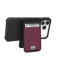 thumbnail image 4 of UAG Slim Wallet PU Vegan Leather 5 Cards Holder with Kickstand, Metropolis Magnetic Wallet Compatible with MagSafe for iPhone & Galaxy, Deep Purple Synth, 4 of 7