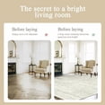 thumbnail image 3 of Washable Rugs 8x10 Area Rugs for Living Room,Bedroom,Dining Room- Large Ultra Soft Faux Wool Retro Carpets,Non Slip&Non-Shedding Low Pile Vintage Print Rug for Home Office Decor-Beige, 3 of 8