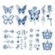 thumbnail image 1 of 8 Pegatinas Tatuaje Mariposa Tatuajes Extraíbles para Cara Cuerpo Mano, 1 of 9