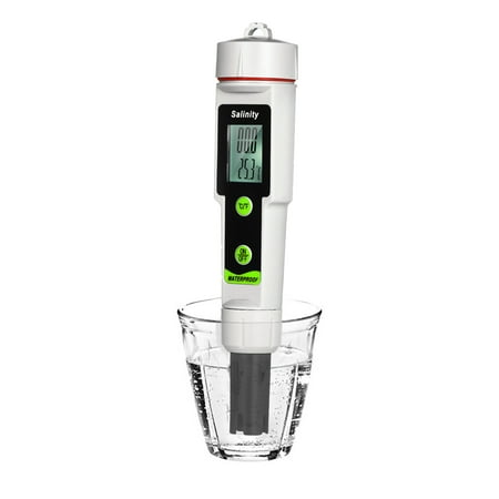 

GoFJ Pen Shape Salinity Tester Portable LCD Monitor High Accuracy Luminous ABS Corrosion Resistant Salt Meter for Aquarium