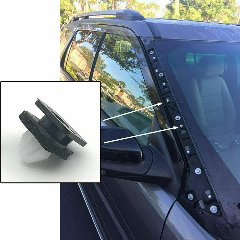 14x A-Pillar Trim Front Windshield Molding Clips For Ford Explorer  2011-2019 Kit 