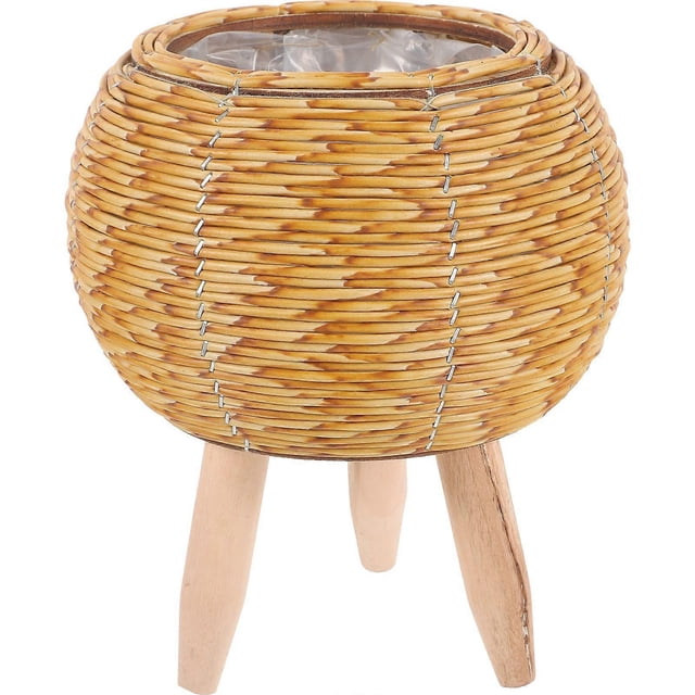 Household Woven Plant Basket Versatile Weaving Flower Basket Home Woven Plant Stand