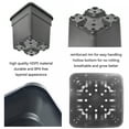thumbnail image 3 of 10Pcs Black 7 Gallon Square Seedling Pots Plastic Plant Pots Seedling Cups Nursery Pots Plant Containers, 3 of 5