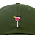 thumbnail image 2 of Dalix Cosmo Embroidered Cap Cotton Cosmopolitan Baseball Cute Cool Dad Hat Womens in Olive, 2 of 5