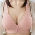 thumbnail image 2 of FAFWYP Women's Plus Size Pure Front-close Wire Free Bras Comfort Shockproof Breathable Sports Bras Push Up Underwear Bralettes, 2 of 9