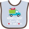 thumbnail image 3 of Inktastic Mommy and Daddy Love Me Boys Truck Boys or Girls Baby Bib, 3 of 4