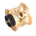 thumbnail image 2 of Carrete de mantenimiento modificado corto de Metal, copa de alambre, accesorio de carrete de fundición de pesca artesanal, color dorado, 2 of 8