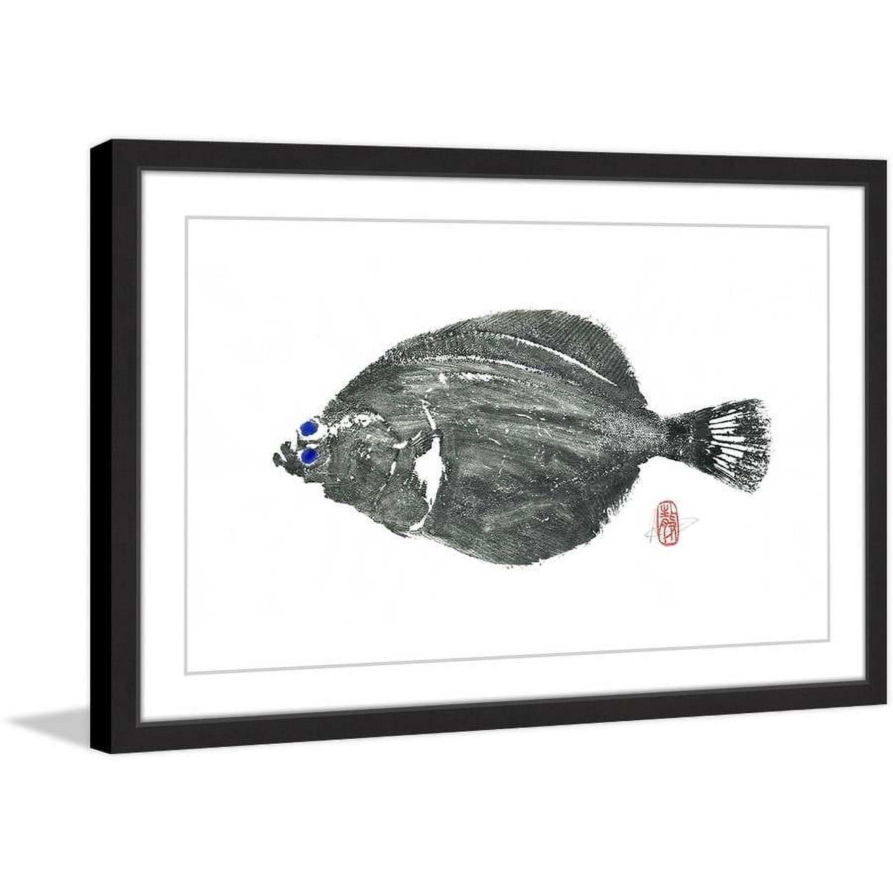 "Parrot Fish" Framed Painting Print