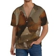 thumbnail image 3 of Vsdgher Oil Painting Chicken And Duck Print Men's Wrinkle Free Untucked Cuban Shirt Business Casual Button Down Shirts Short Sleeve Shirt, 3 of 7