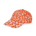 thumbnail image 4 of GDREDA Baseball Casquette pour Femmes Protection Solaire et Écran Solaire Version Coréenne Casquette en Dentelle Mode Décontractée Casquette de Baseball à Fleurs Ajourées,Rouge, 4 of 4
