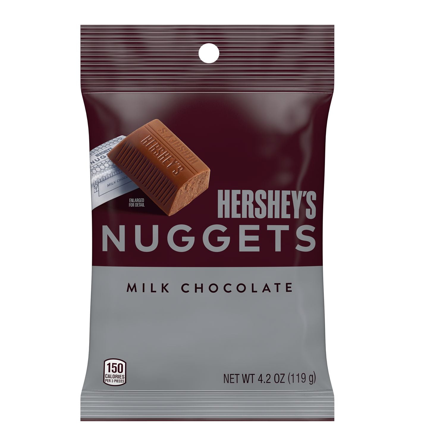 Hershey's Nuggets Milk Chocolate Candy, Gluten Free, 4.2 oz Bag