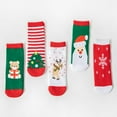 thumbnail image 2 of SYNPOS Christmas Socks Children Socks Christmas Gift Kid Socks for Kid Boy Girl 5 Pairs, 2 of 6