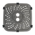 thumbnail image 2 of Compatible with 6QT 8QT Air Fryers, Wide Compatibility Stainless Steel Fryer Tray, Even Heating Grill Plate Replacement for Steak Vegetables Pizza, Suitable for Cooking, 2 of 7