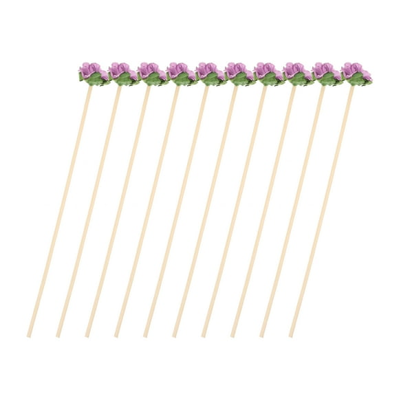 unbranded 10Ud Varillas De Rattan Para Difusor De Fragancia Con Floral Morado