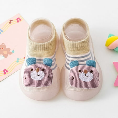 

Quealent Booties Baby Booties Girl Boy Unisex Velvet Rubber Non-Slip Sole Shoes Toddler Cozy Winter Warm Prewalker Boots Pink 2 Years