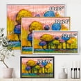 thumbnail image 4 of Designart 'Colourful Landscape Trees Impressionist IV' Modern Framed Canvas Wall Art Print, 4 of 5
