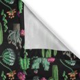 thumbnail image 6 of Ambesonne Dark Floral Valance & Curtain, Tropical Cactus Flowers, 55"x36", Fern Green and Pale Orange, 6 of 7