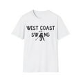 thumbnail image 2 of West Coast Swing Dancing Couple WCS Dancer Unisex Softstyle T-Shirt, 2 of 7