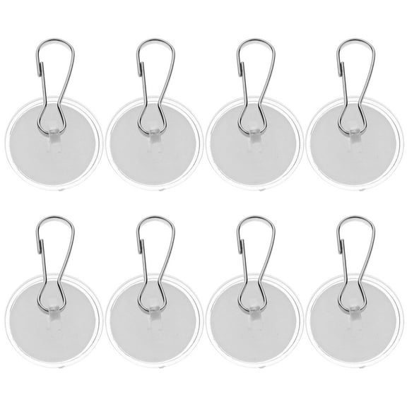 WRISTBIQUE Transparent Self Adhesive Ceiling Hook Plastic No Drilling Home Decorations 10Pcs