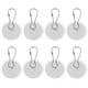 thumbnail image 1 of 10 ganchos autoadhesivos para techo, sin necesidad de taladrar, transparentes., 1 of 8