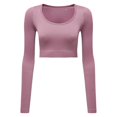thumbnail image 1 of TriDri - Top Crop Acanalado para Mujer (Malva), 1 of 3