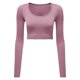 thumbnail image 1 of TriDri - Top Crop Acanalado para Mujer (Malva), 1 of 3
