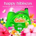 thumbnail image 4 of Gain Laundry Detergent Liquid, Now with Odor Defense, Happy Hibiscus Scent, 132 fl oz, 100 Loads, 4 of 13