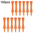 thumbnail image 2 of Consistent Tee Beveled Biodegradable 100pcs Tees Golf Tackplastic Material Orange, 2 of 4