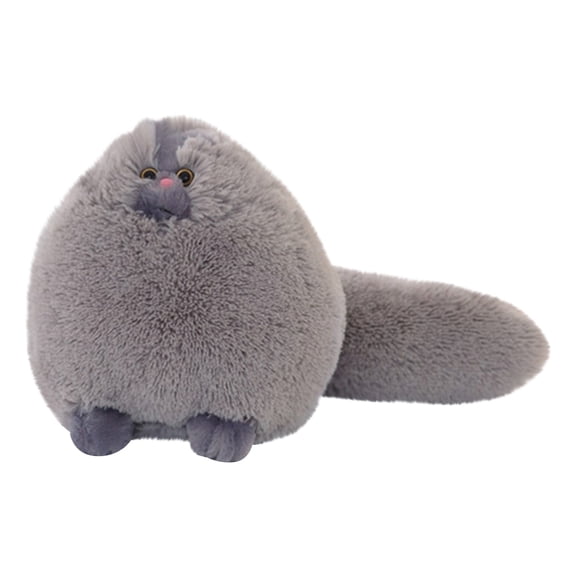 White Persian Cat Plush Stuffed Animal, 11.8in Realistic Kitten Doll, Fluffy Feline Toy for Home Decoration, Soft Kitty Plushie for Pet Lovers and Fans