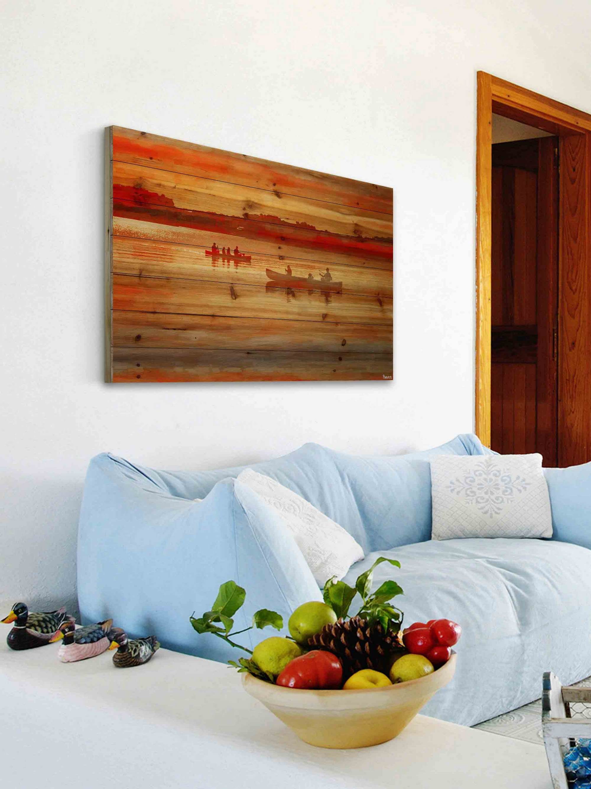 Parvez Taj Lake Lavielle Pinewood Wall Art, 20" x 30"