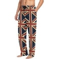 thumbnail image 4 of HPINK-T England Flag Men's Pajama Pants Sleepwear Lounge Pajama Bottoms with Pockets, S M L XL XXL, 4 of 13