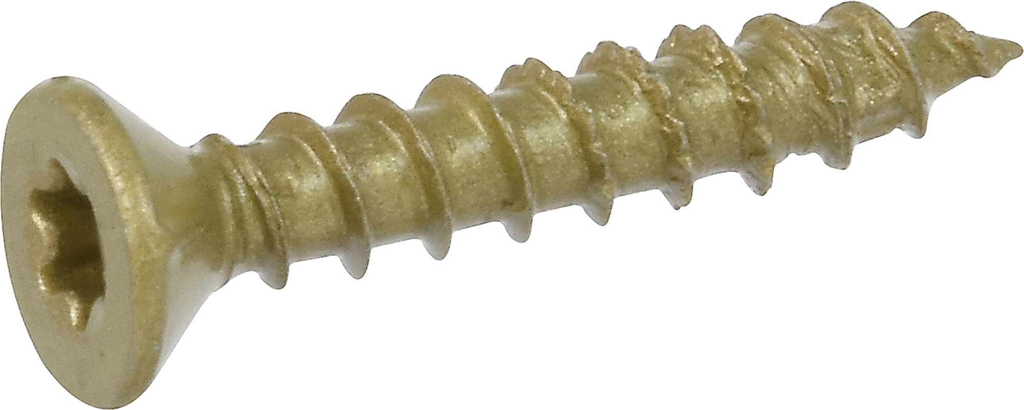 Hillman Fasteners 240666 8 x 1 in. Exterior Flat Head One Screw - Bronze Epoxy, Pack of 35
