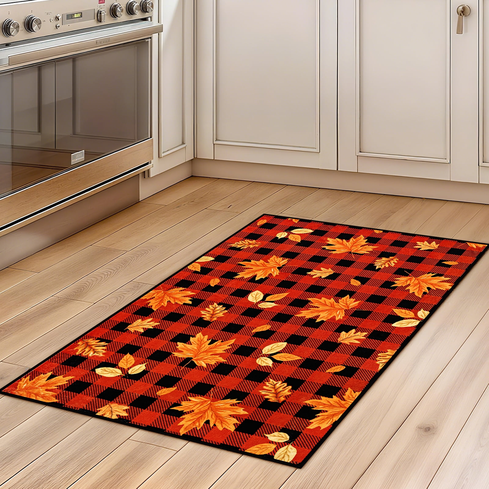 Bleum Cade Fall Area Rugs 2x3 Entryway Rug,Maple Leaf Non Slip Washable Door Mat Outdoor Indoor Welcome Mat for Entrance